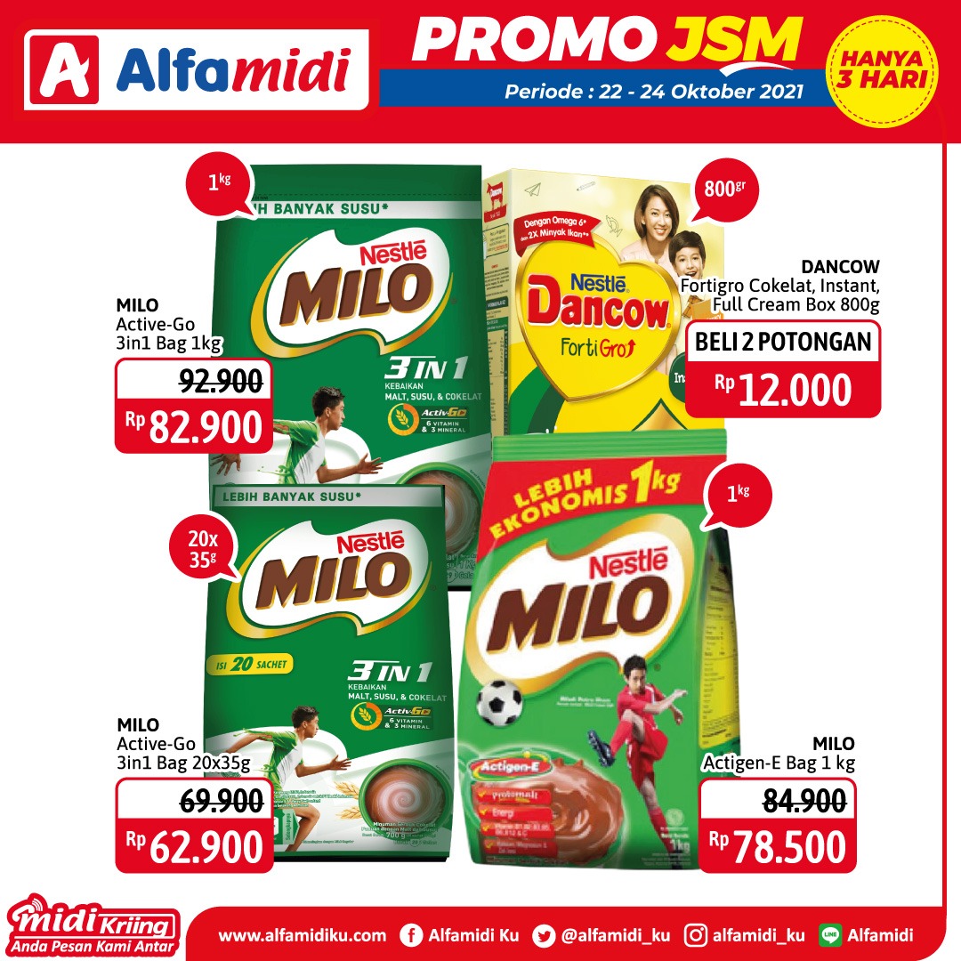 Promo ALFAMIDI JSM Weekend periode 22-24 Oktober 2021