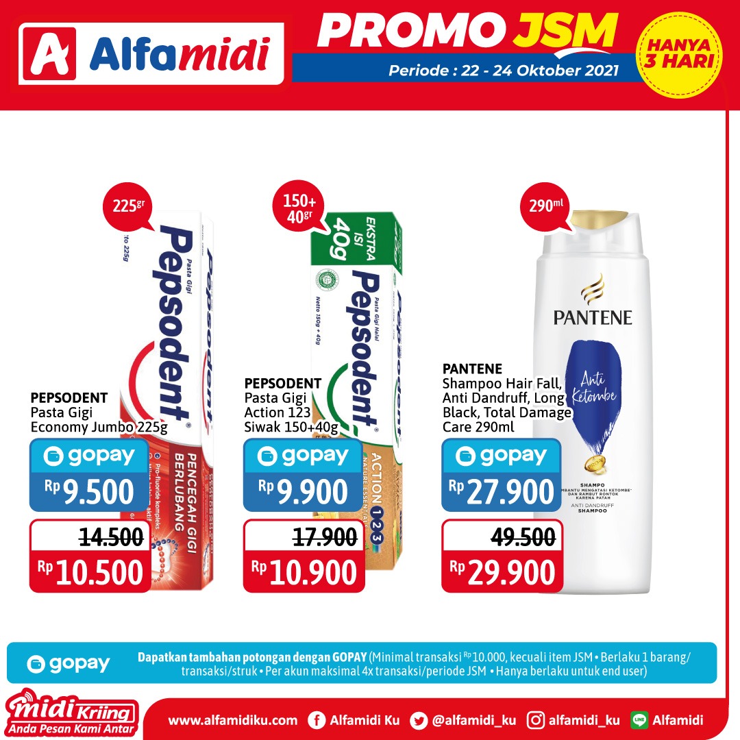 Promo ALFAMIDI JSM Weekend periode 22-24 Oktober 2021