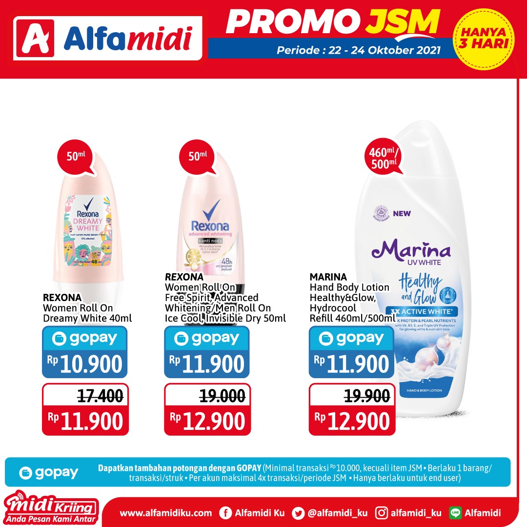 Promo ALFAMIDI JSM Weekend periode 22-24 Oktober 2021