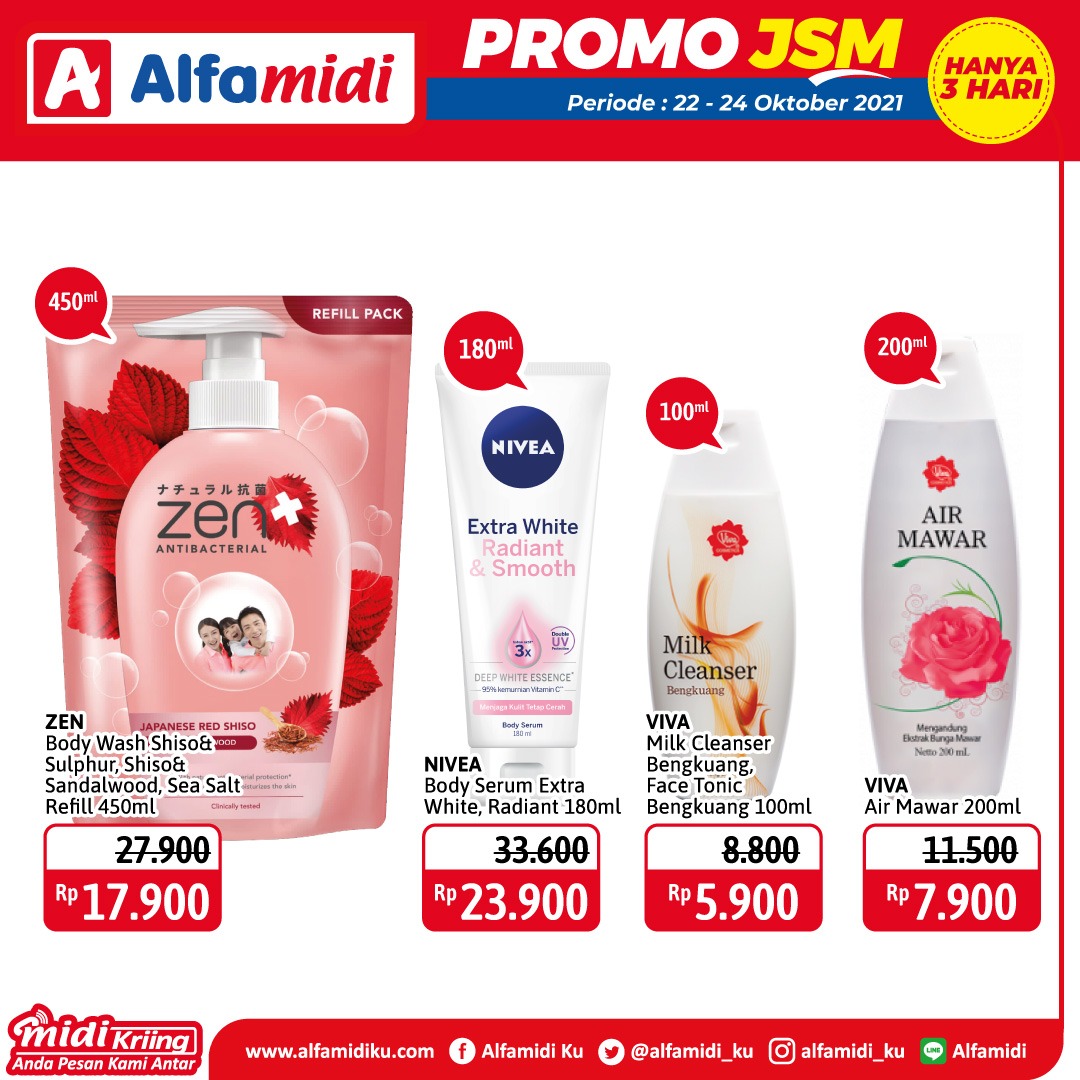 Promo ALFAMIDI JSM Weekend periode 22-24 Oktober 2021