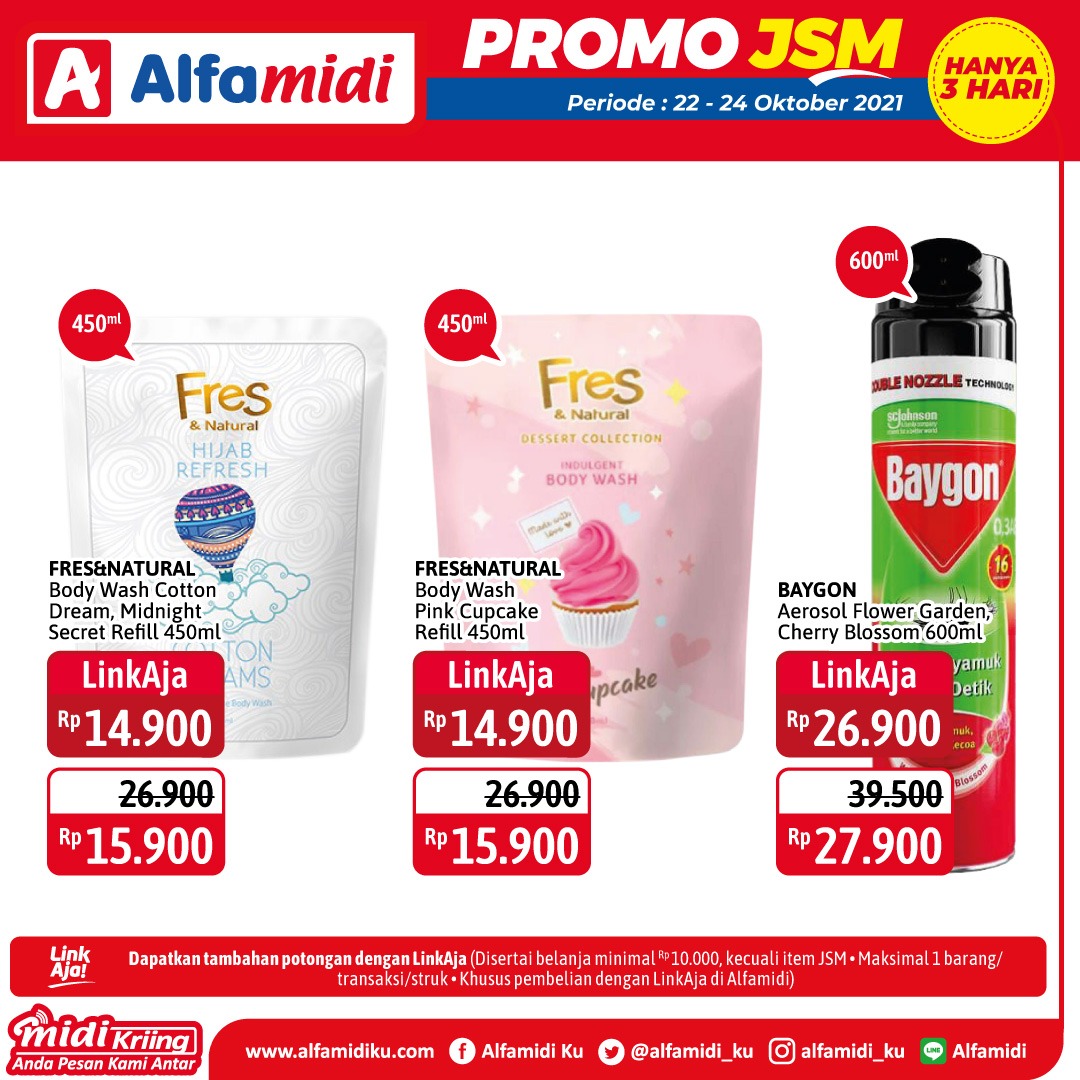 Promo ALFAMIDI JSM Weekend periode 22-24 Oktober 2021