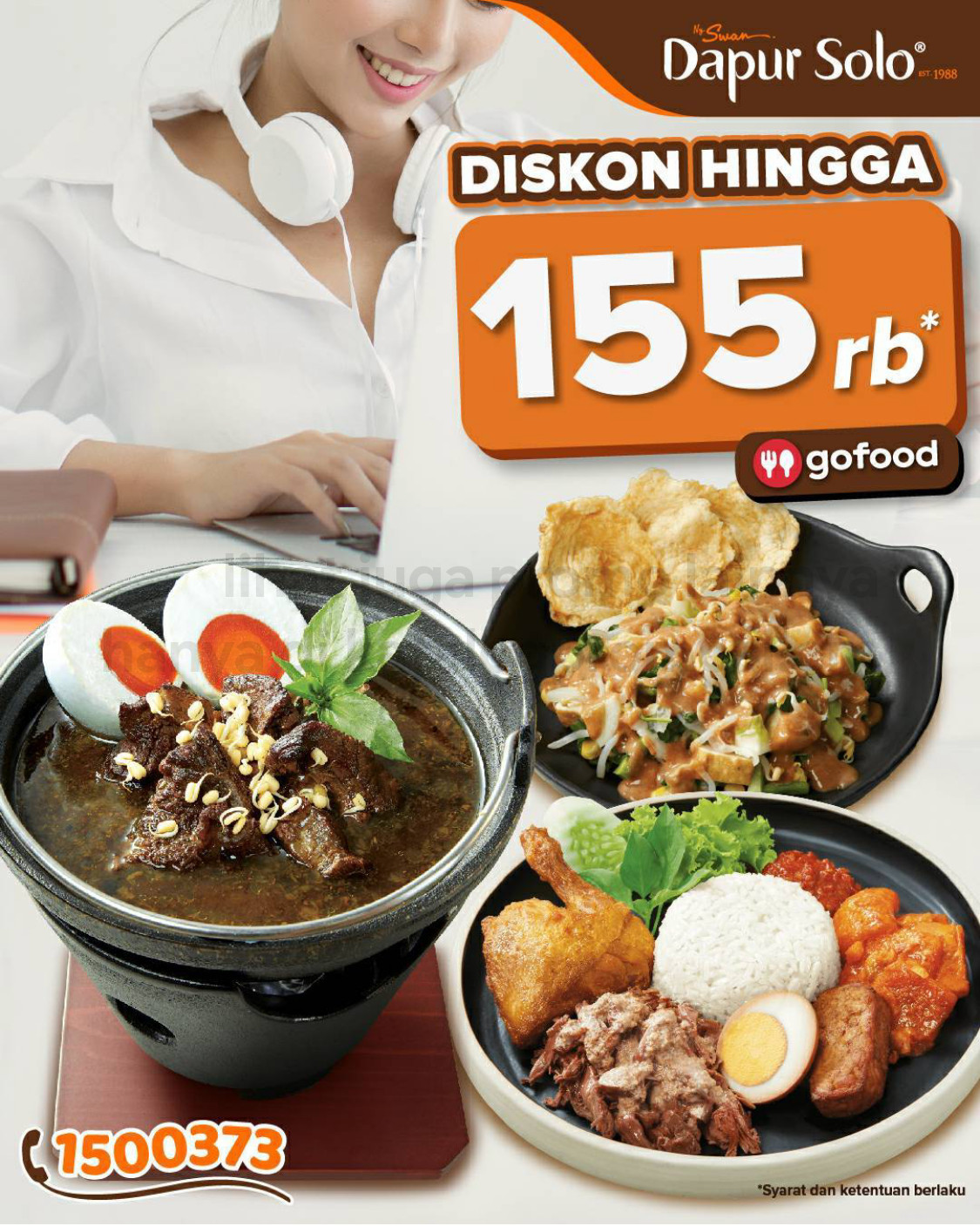 Promo DAPUR SOLO - DISKON hingga Rp 155.000 khusus pemesanan via GOFOOD