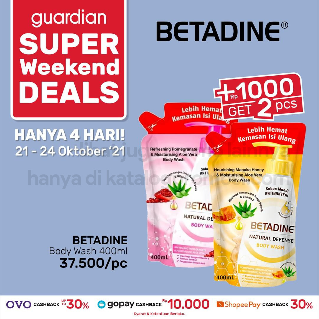 Promo GUARDIAN Super Weekend Deals up to 50% off periode 21-24 Oktober 2021