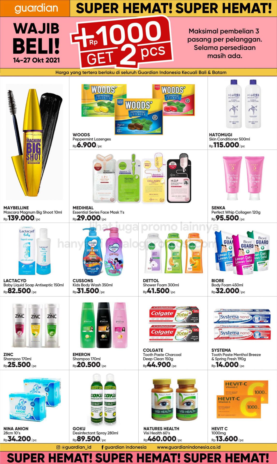 Promo GUARDIAN Katalog Mingguan periode 14-27 Oktober 2021