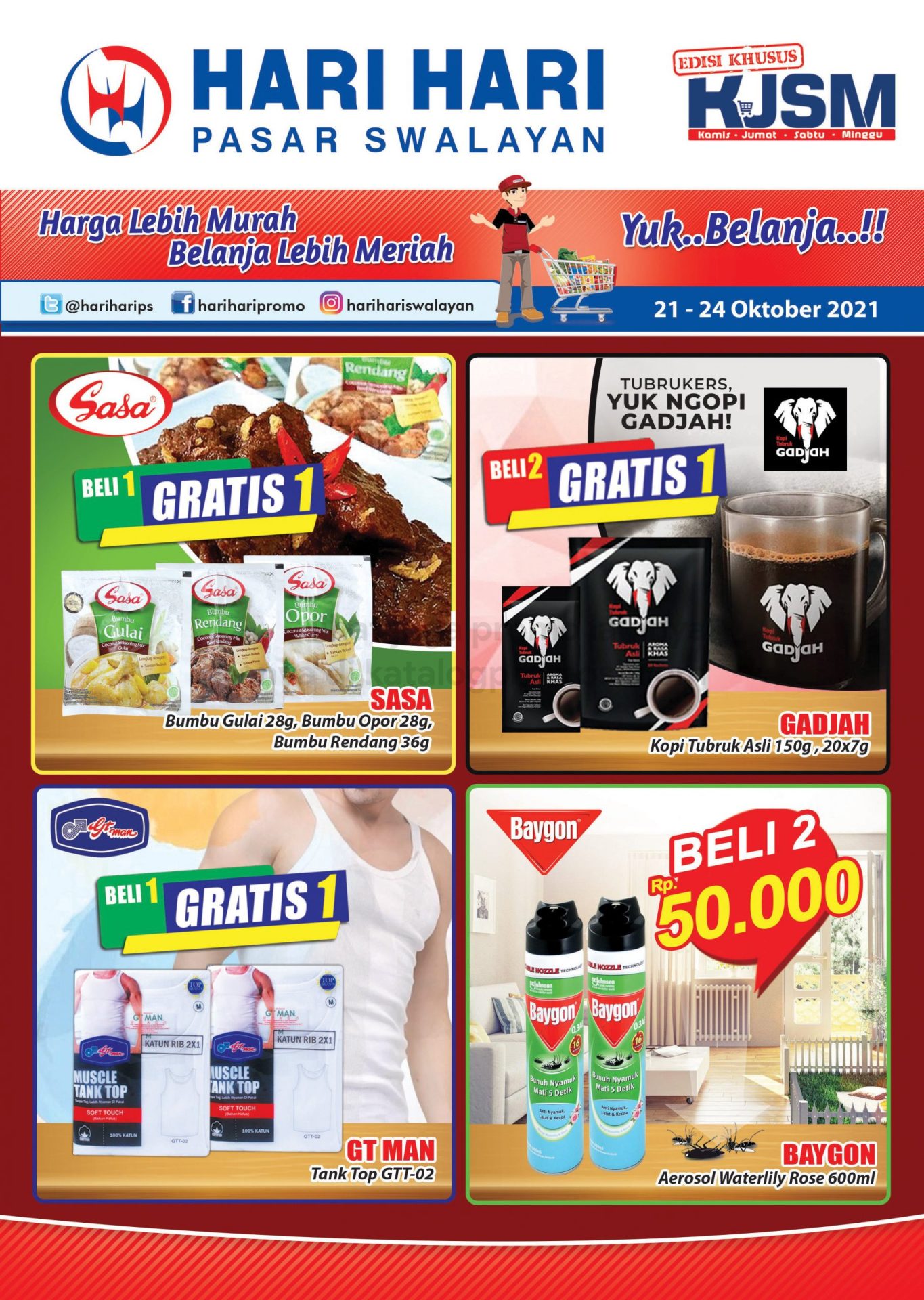 Promo Hari Hari Pasar Swalayan Weekend JSM Periode 21-24 Oktober 2021