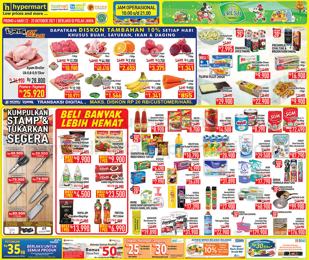 Promo Hypermart JSM Katalog Weekend periode 22-25 Oktober 2021