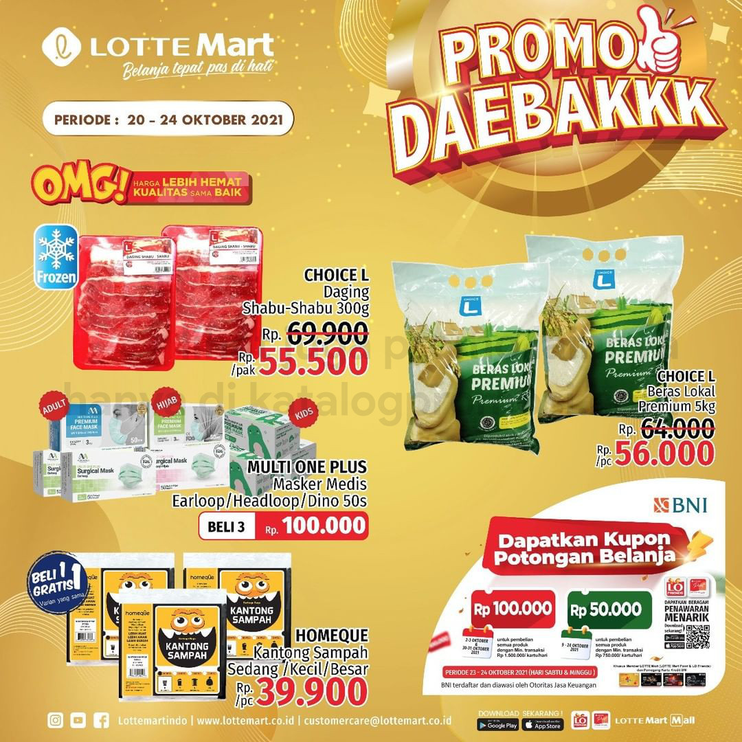 Katalog Promo LOTTEMART RETAIL WEEKEND JSM periode 20-24 Oktober 2021