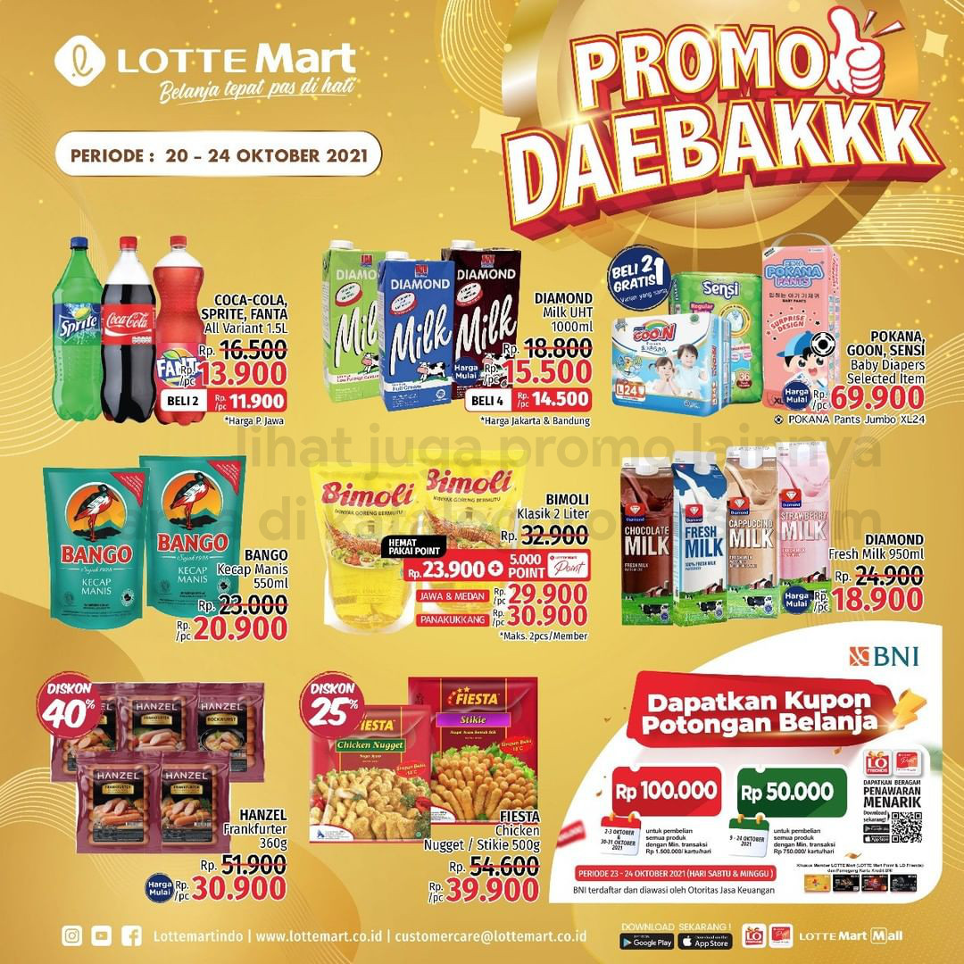 Katalog Promo LOTTEMART RETAIL WEEKEND JSM periode 20-24 Oktober 2021