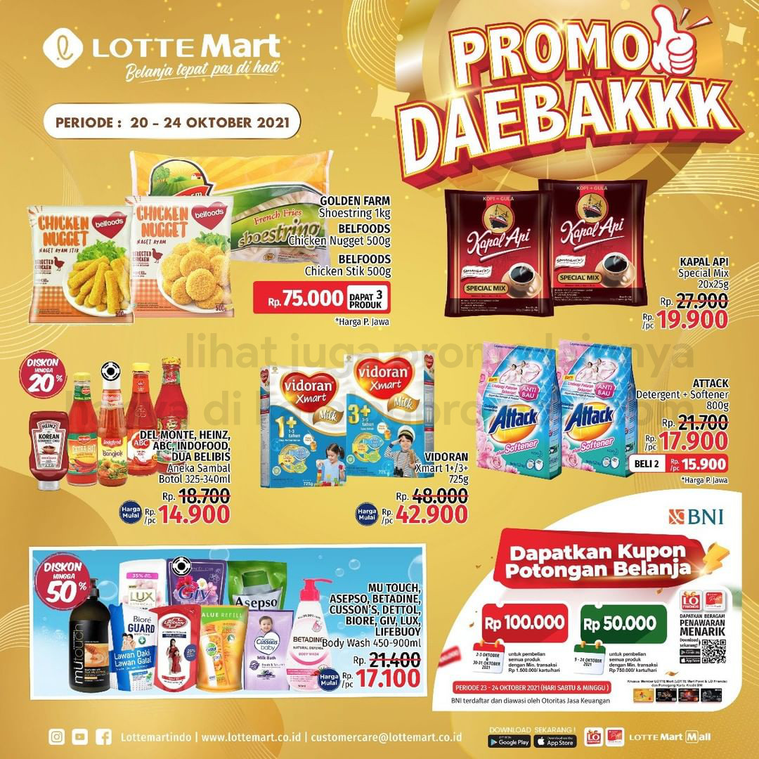 Katalog Promo LOTTEMART RETAIL WEEKEND JSM periode 20-24 Oktober 2021