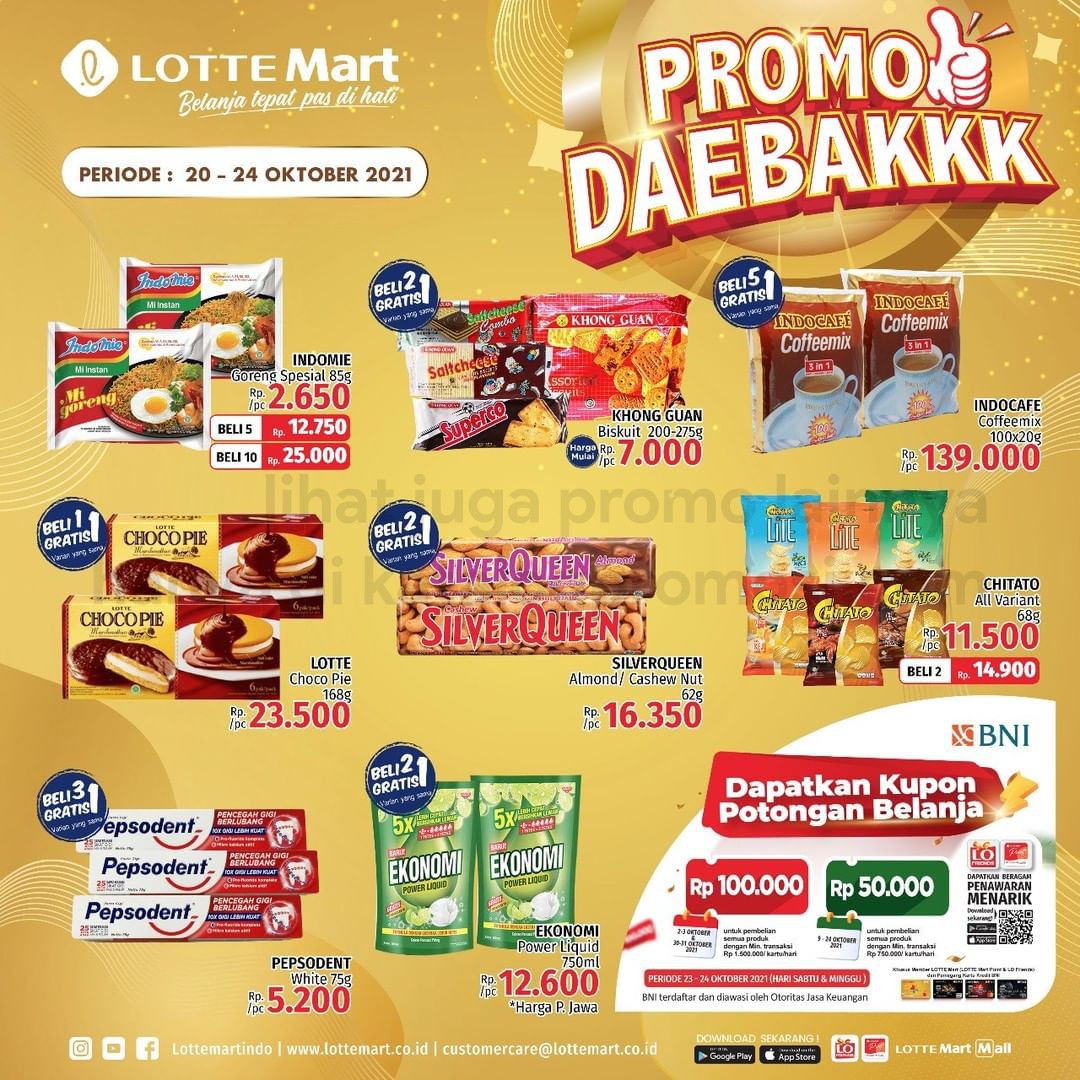 Katalog Promo LOTTEMART RETAIL WEEKEND JSM periode 20-24 Oktober 2021