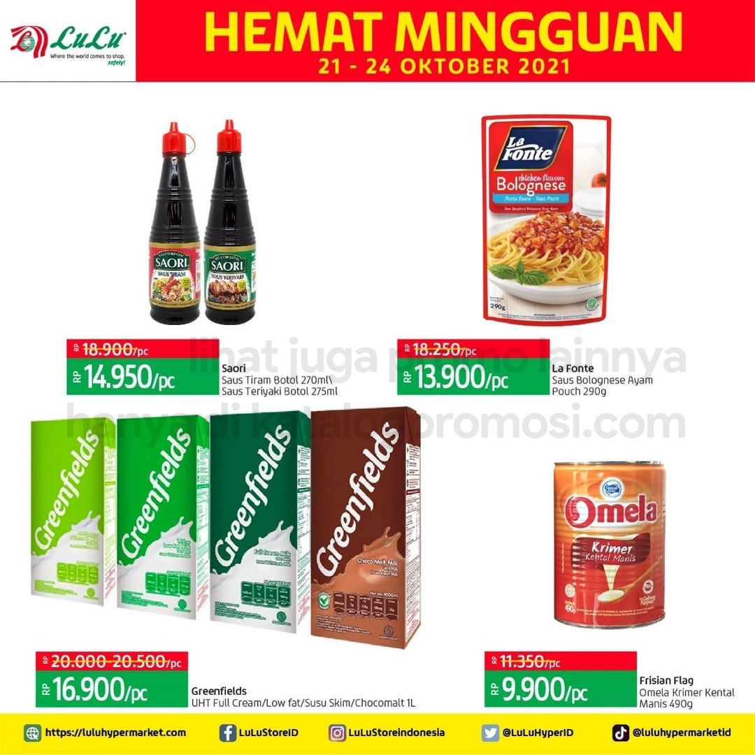 Promo LULU HYPERMARKET Katalog Weekend periode 21-24 Oktober 2021