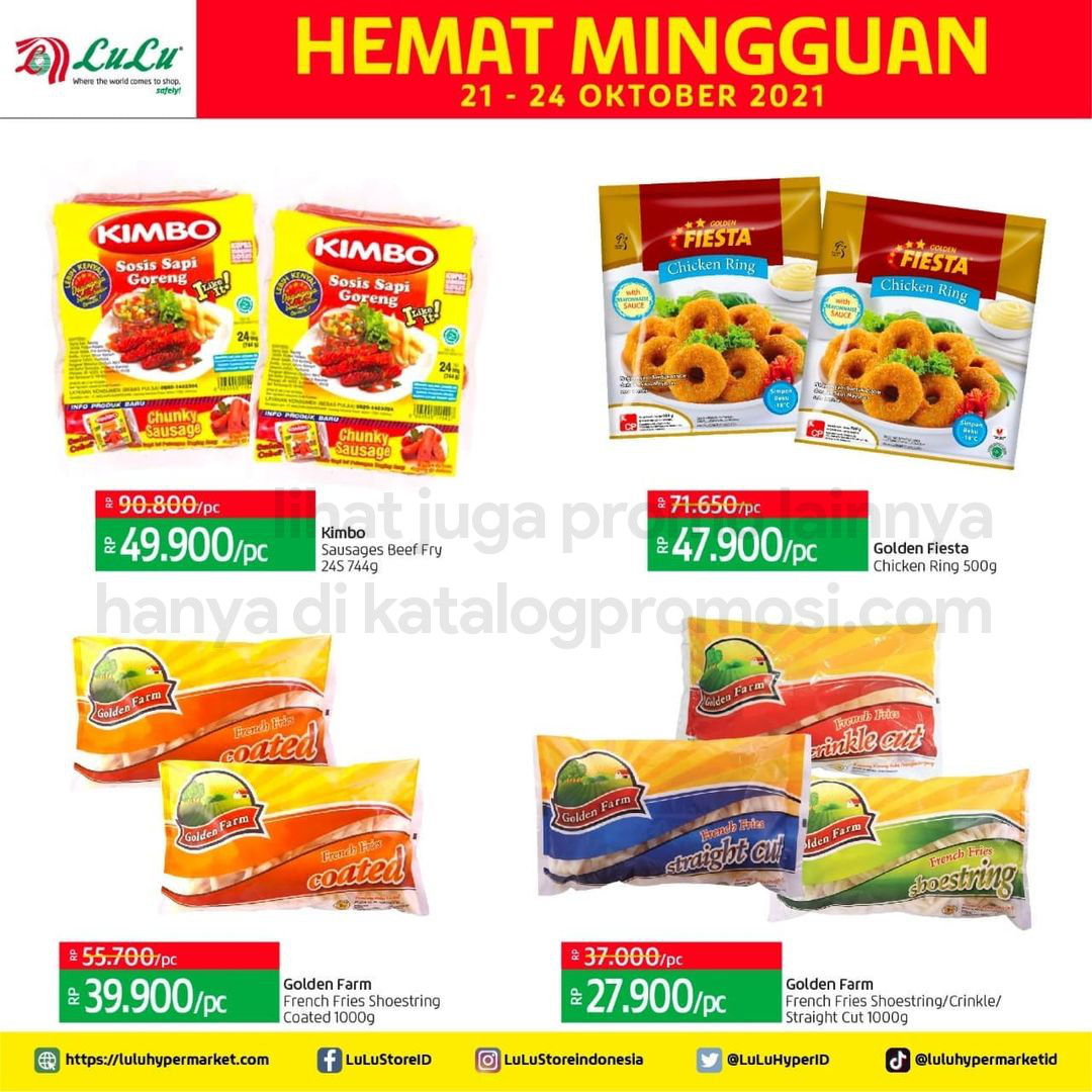 Promo LULU HYPERMARKET Katalog Weekend periode 21-24 Oktober 2021