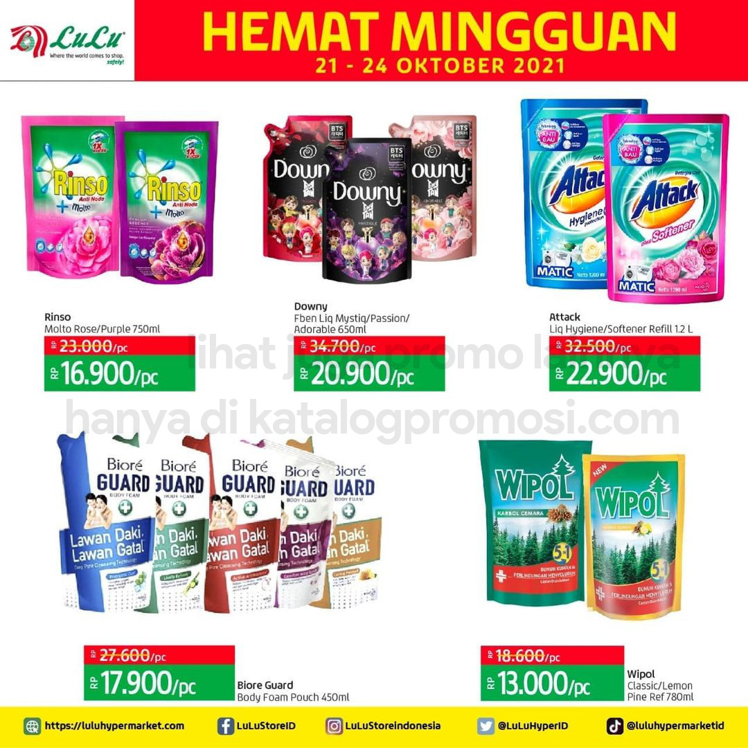 Promo LULU HYPERMARKET Katalog Weekend periode 21-24 Oktober 2021