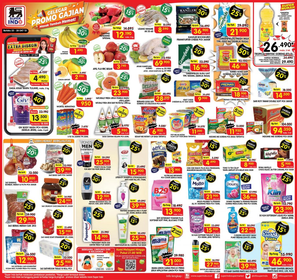 Promo Superindo Katalog Awal Pekan (Weekday) Periode 25-28 Oktober 2021 ...