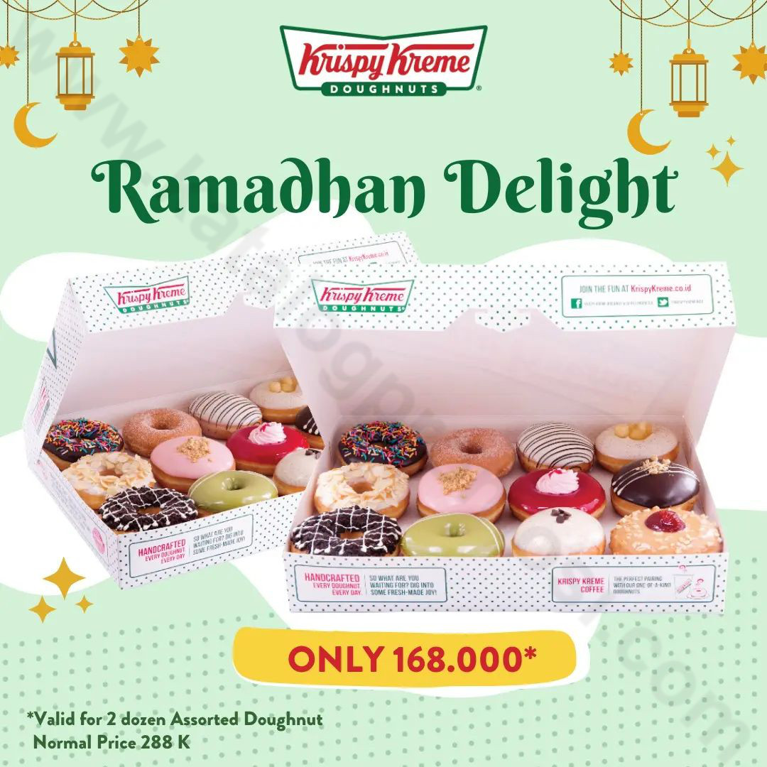 Promo Krispy Kreme Ramadhan Delight – Beli 2 Lusin Doughuts Cuma Rp ...