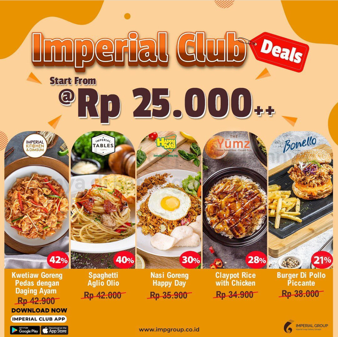 IMPERIAL TABLES Promo IMPERIAL CLUB DEALS - Harga Spesial Voucher Lamongan’s Soto hanya Rp 25.000++