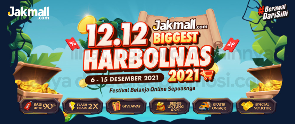 Promo JAKMAL Promo 12.12 - Jakmall 12.12 Biggest Harbolnas 2021 - DISKON hingga 90%
