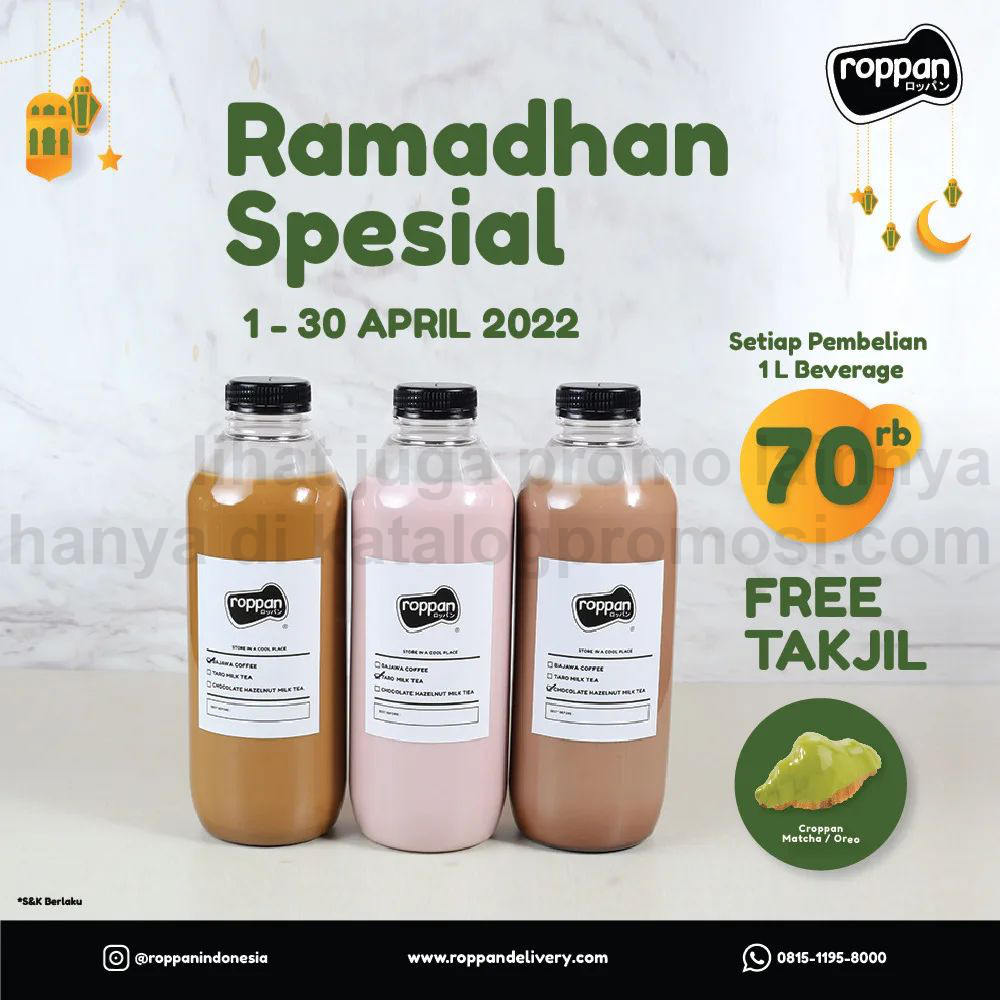 Promo ROPPAN TERBARU Ramadhan Special - Dapatkan GRATIS Takjil