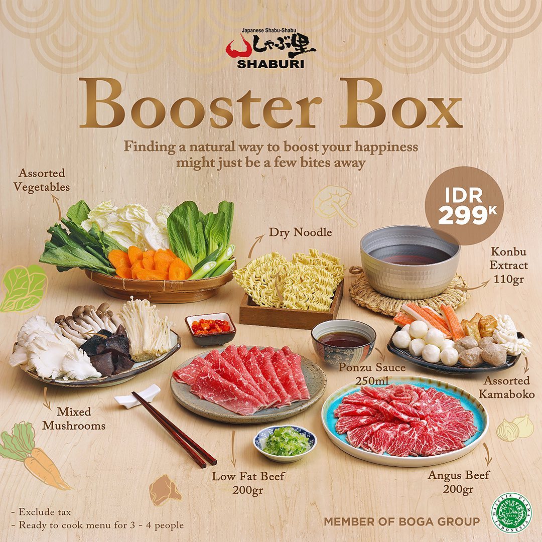 Promo SHABURI dan KINTAN BUFFET Booster Box - Harga spesial cuma Rp. 299.000 per paket