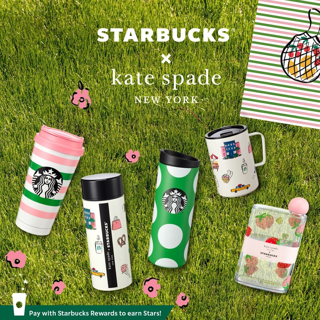 Promo STARBUCKS ~ From New York with Love Starbucks x Kate Spade Merchandise 