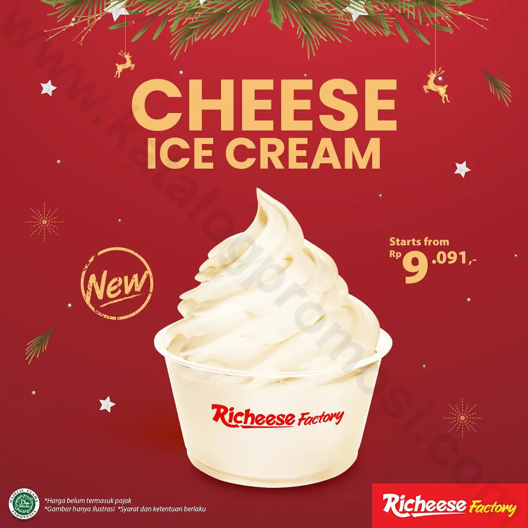 CHEESE ICE CREAM dari RICHEESE FACTORY - Harga Mulai Rp. 