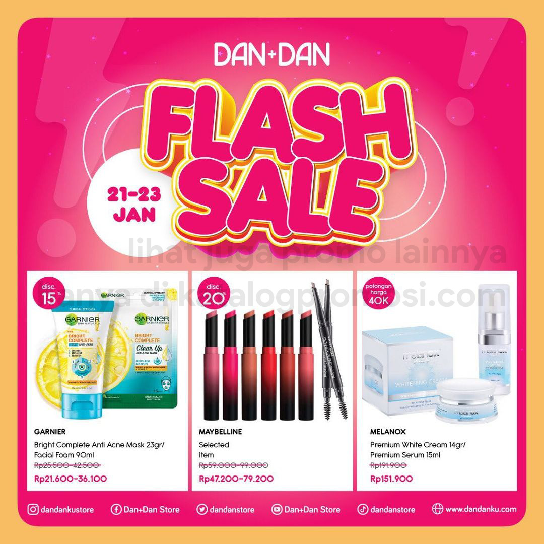 Promo DAN+DAN Weekend Flash Sale periode 21-23 Januari 2022