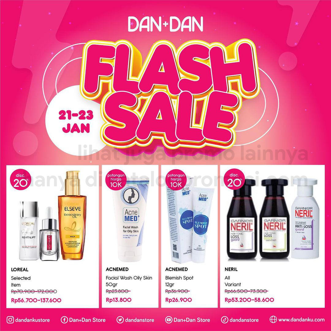 Promo DAN+DAN Weekend Flash Sale periode 21-23 Januari 2022