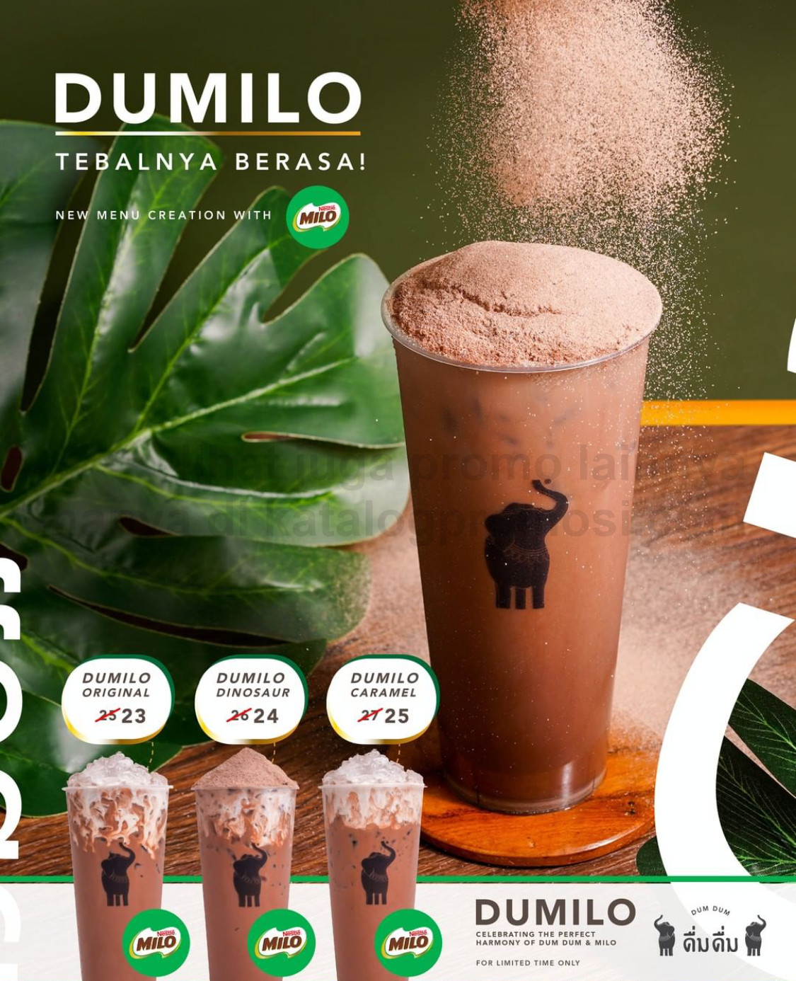 Promo Dum Dum Thai Drink x Milo Nestle - Harga Spesial mulai Rp. 23.000