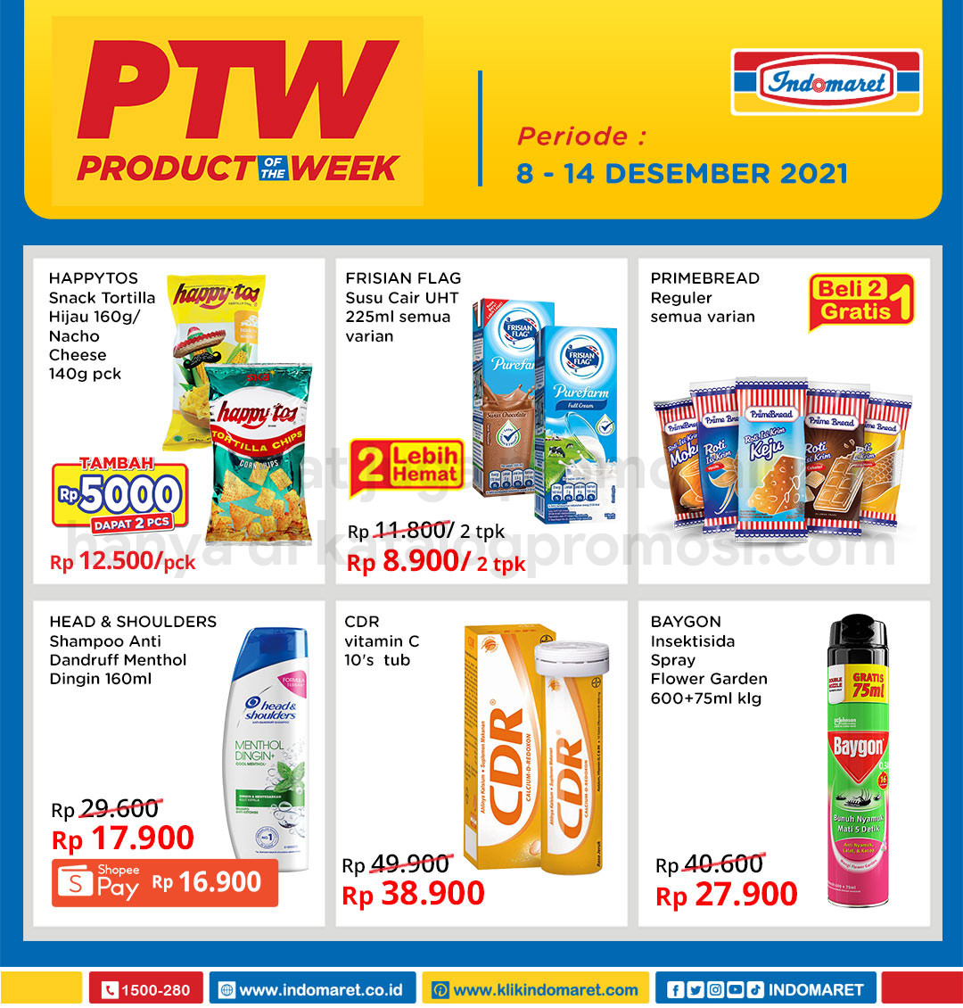 INDOMARET Promo PTW – PRODUCT of The Week periode 08-14 Desember 2021