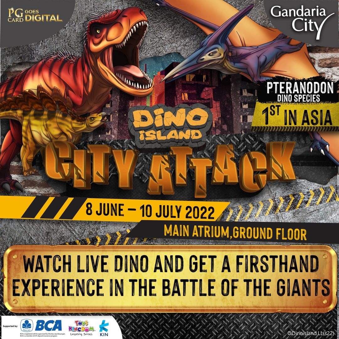 Dino Island City Attack di GANDARIA CITY 