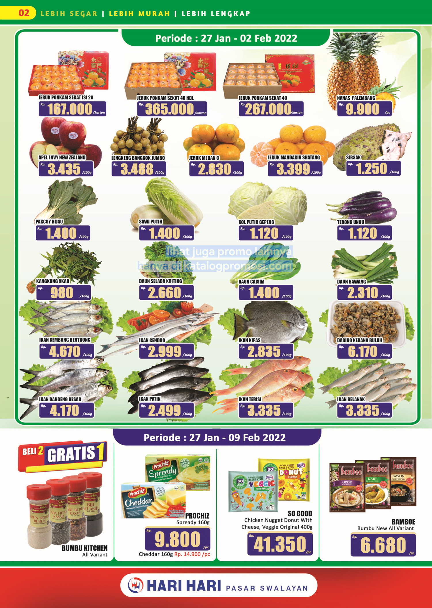Promo Hari Hari Pasar Swalayan Katalog Mingguan Periode 27 Januari - 09 Februari 2022