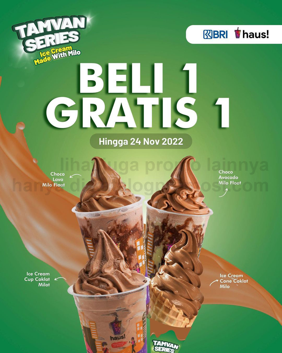 Promo HAUS! BELI 1 GRATIS 1 untuk Tamvan Series khusus Kartu Debit BRI