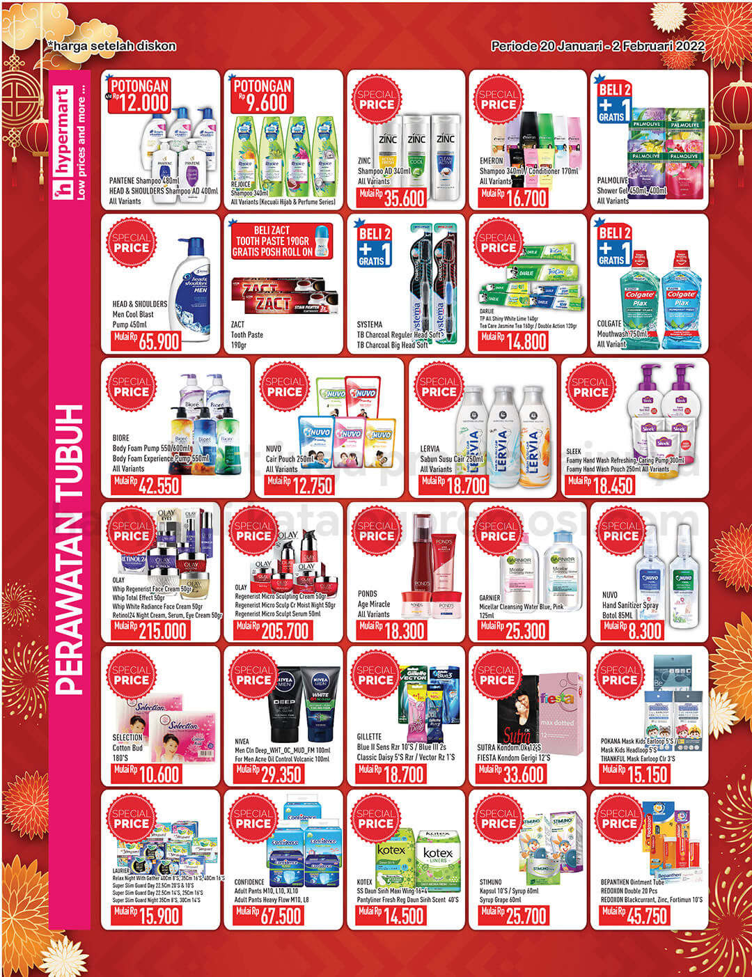 Promo Hypermart Katalog Belanja Mingguan periode 20 Januari - 02 Februari 2022