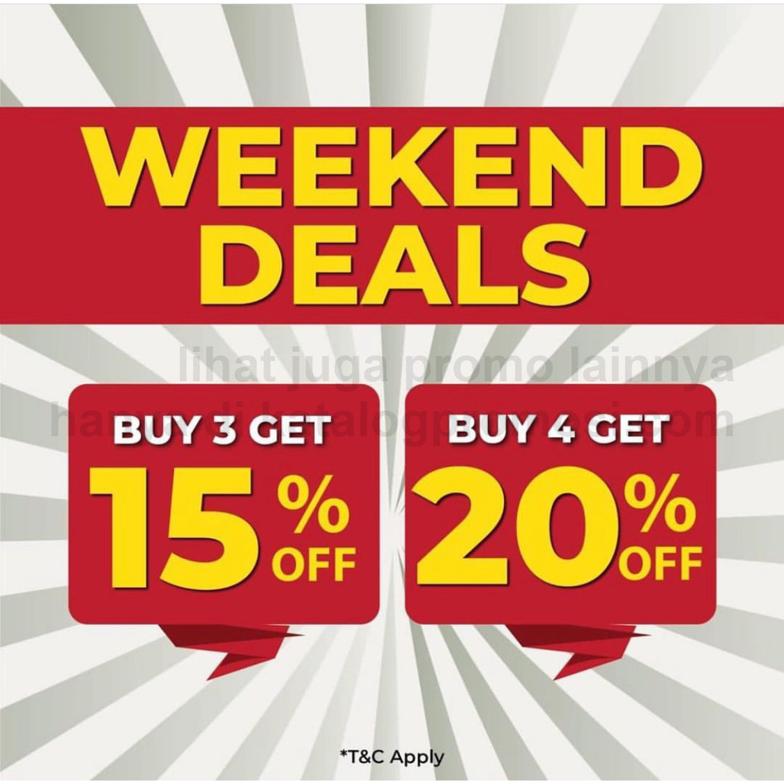 Promo MAX FASHIONS WEEKEND DEALS - BUY MORE SAVE MORE! DISCOUNT up to 20% off