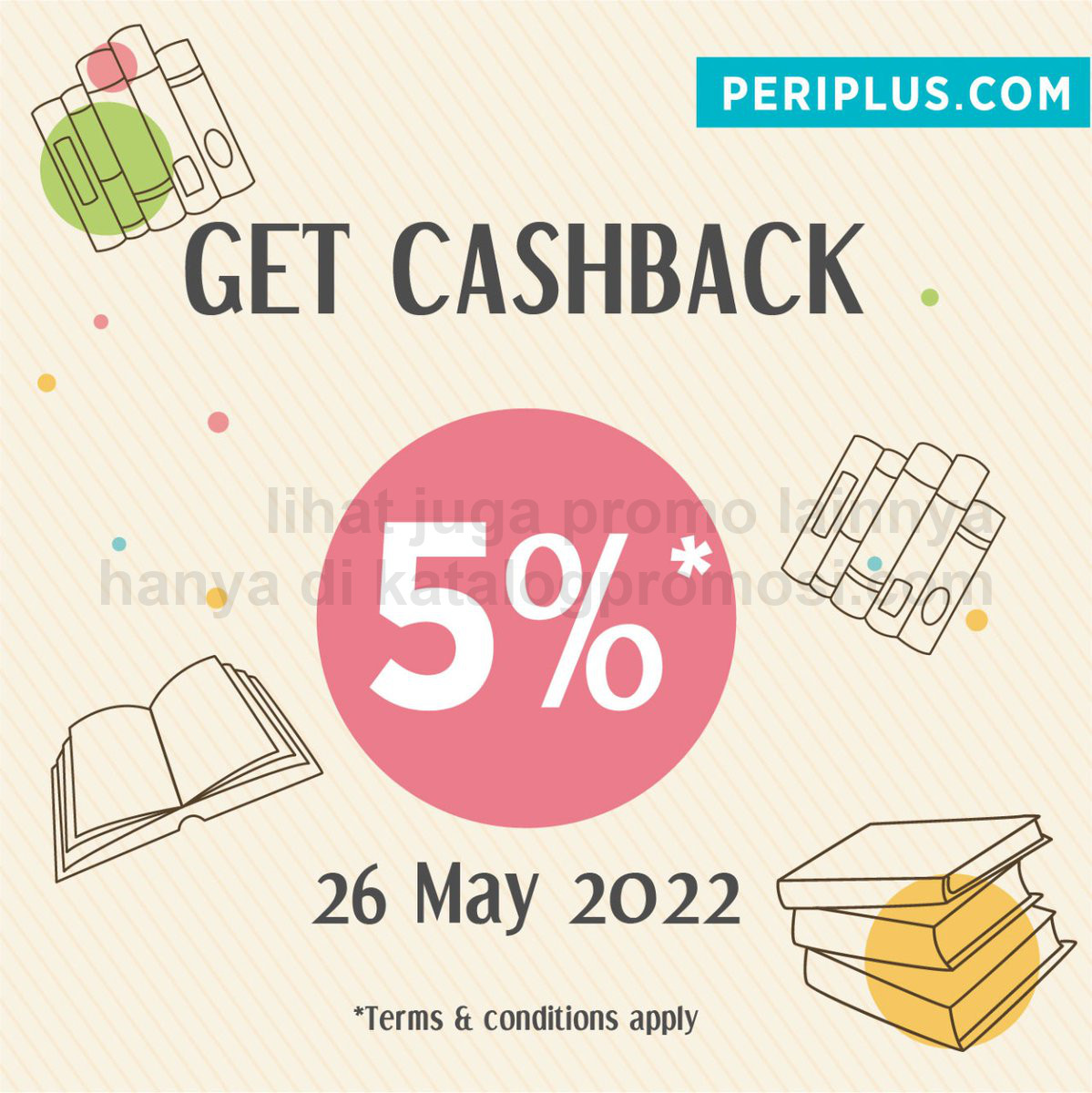 PROMO PERIPLUS ONE DAY ONLY! Dapatkan CASHBACK 5%