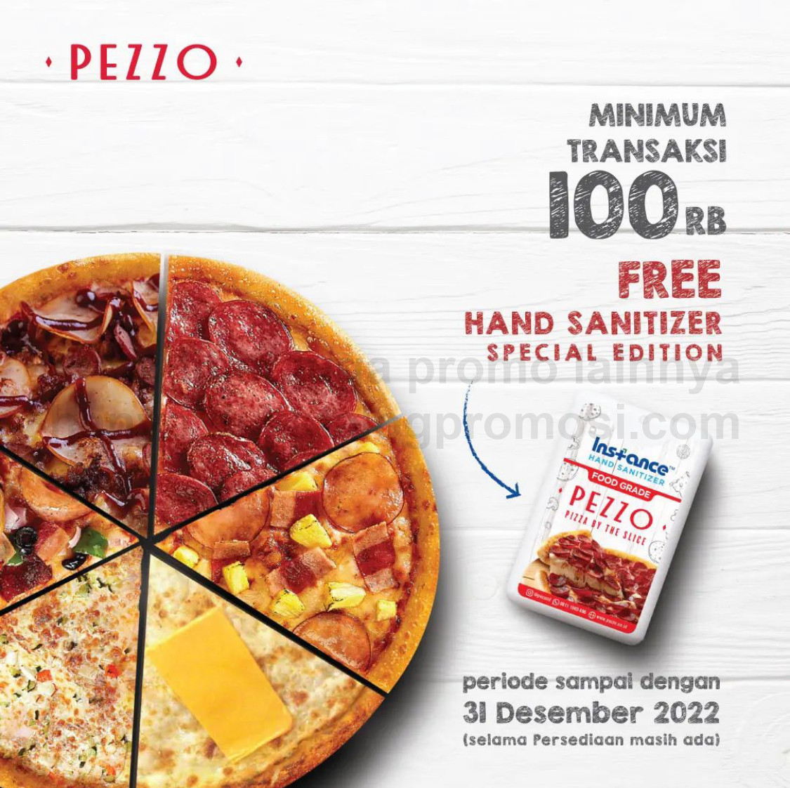 PEZZO Promo GRATIS Hand Sanitizer Limited Edition