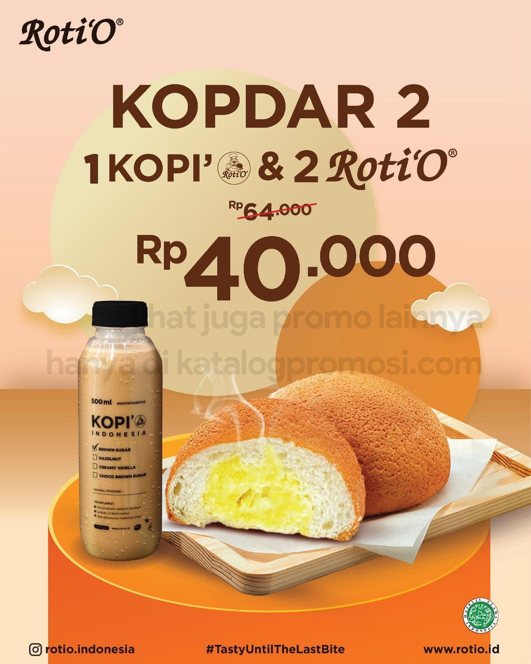 ROTI'O Promo Breakfast KOPDAR 1 & KOPDAR 2 - Harga Mulai Dari Rp 20.000