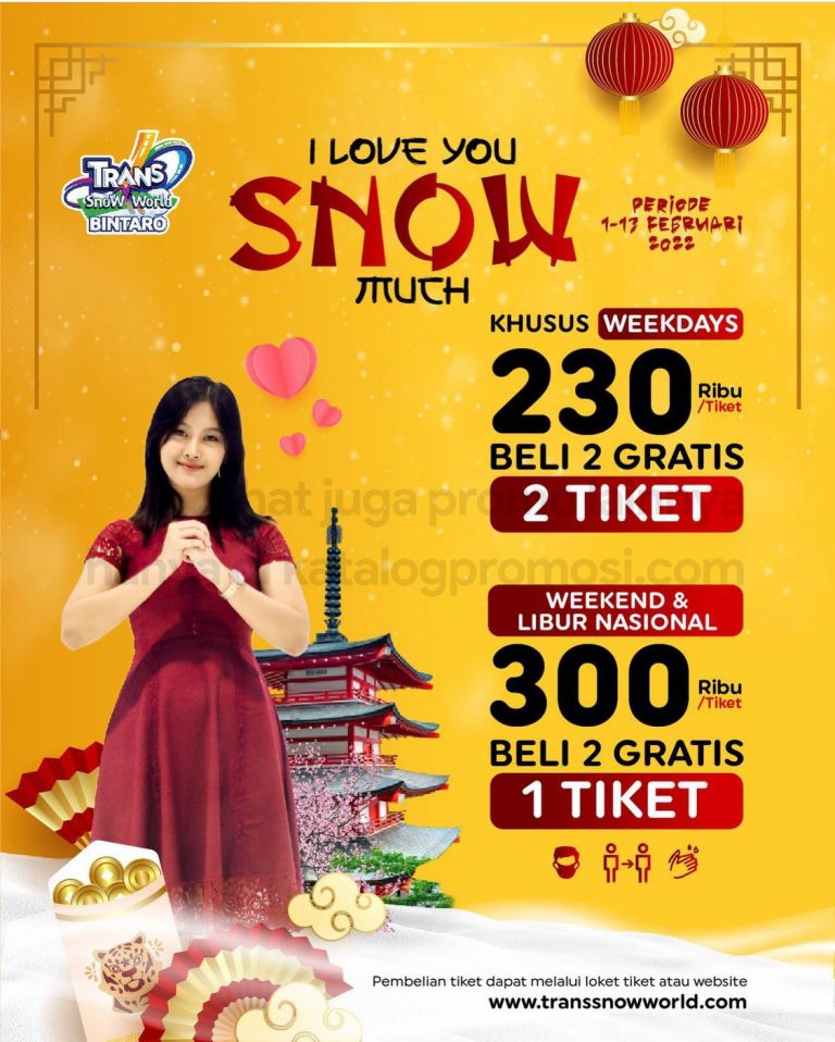 Gambar Mengenai Promo Trans Snow World Bintaro I Love You Snow Much