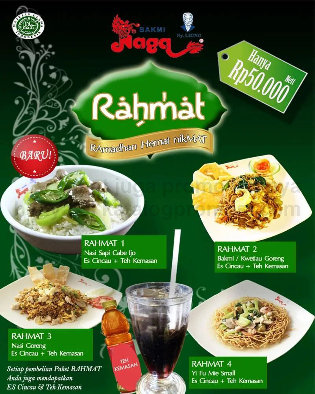 Promo BAKMI NAGA Paket Rahmat / Ramadan Nikmat - Harga Spesial mulai Rp. 50.000