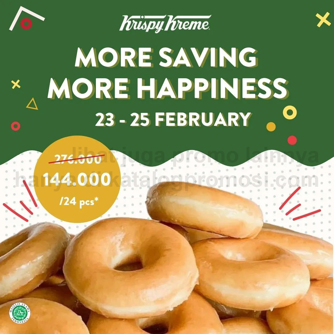 Promo KRISPY KREME BELI 2 LUSIN DOUGHNUTS Cuma Rp. 144.000 • SoPasti.Com