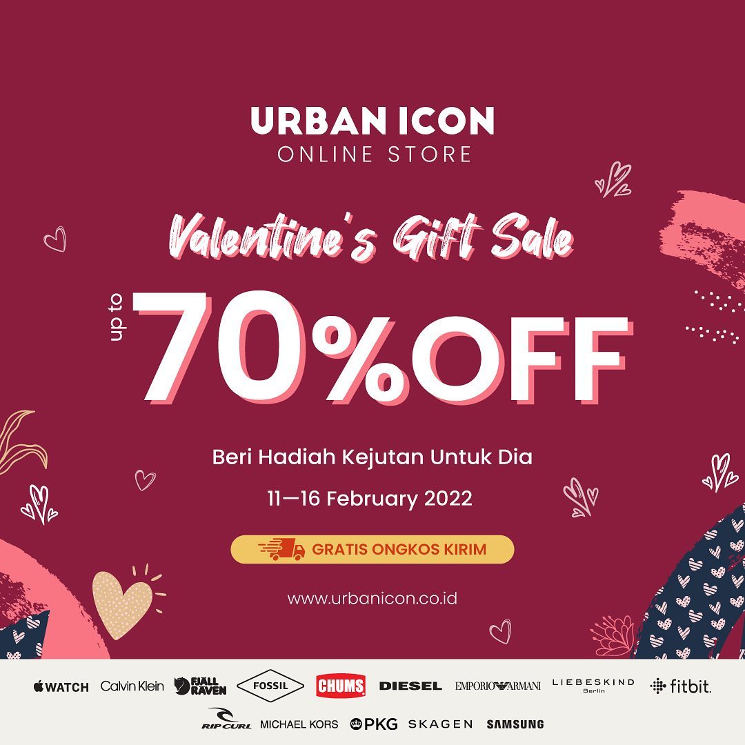 Promo URBAN ICON VALENTINE GIFT SALE – Discount Up To 70% Off*