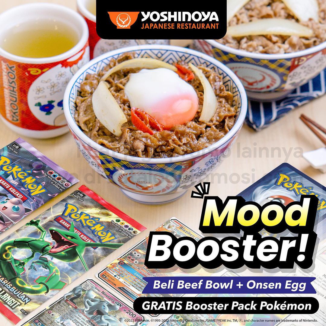 Promo YOSHINOYA MOOD BOSTER - GRATIS Booster Pack Pokèmon