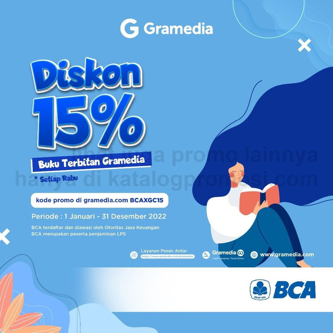 Promo GRAMEDIA DISKON 15%* dengan KARTU BCA
