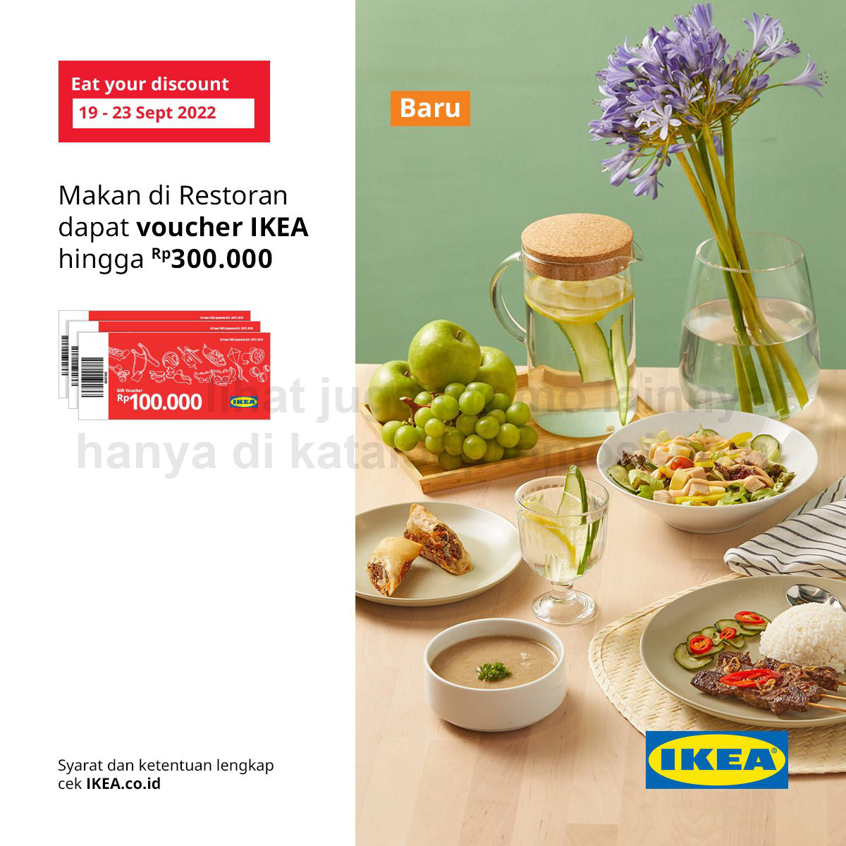 PROMO IKEA Eat your discount - MAKAN di IKEA BISA DAPAT VOUCHER hingga Rp. 300.000