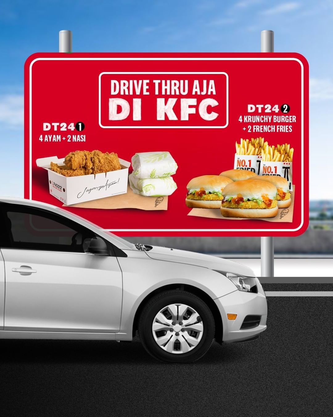 Promo KFC PAKET DT24 SPESIAL DRIVE THRU - HARGA mulai Rp. 54RIBUAN