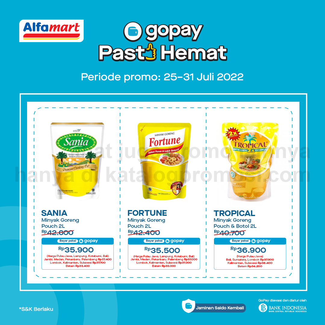 ALFAMART Promo Gopay PASTI HEMAT - Harga Spesial untuk transaksi pakai GOPAY
