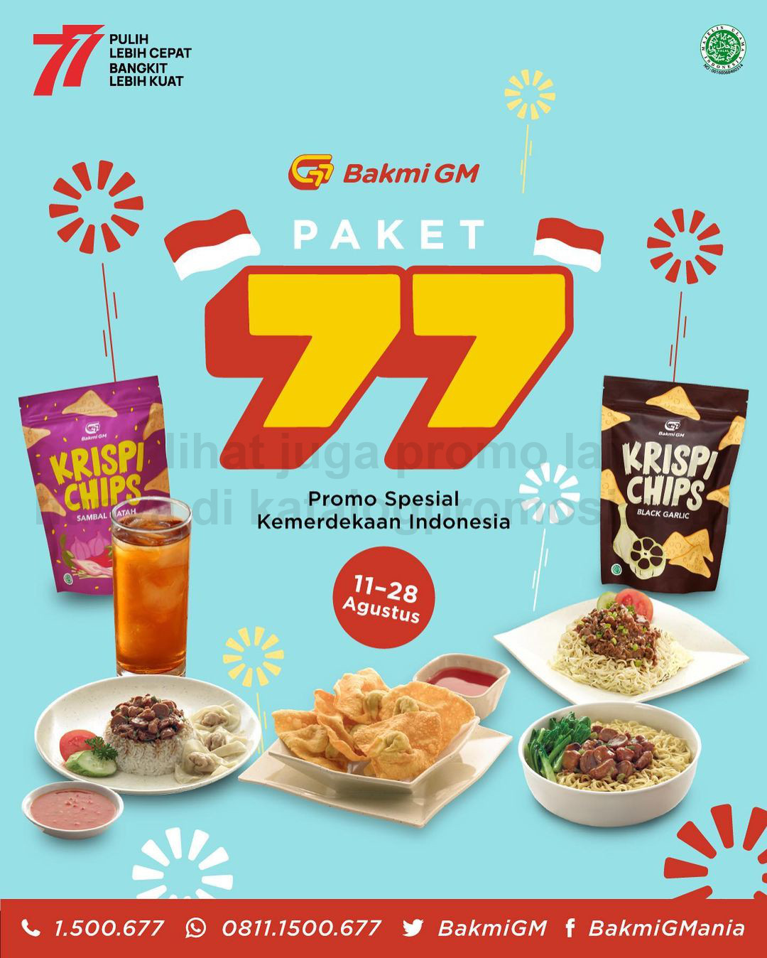 Promo BAKMI GM PAKET 77 SPESIAL KEMERDEKAAN INDONESIA - Harga Spesial Serba 77RIBU dan SERBA 17.845
