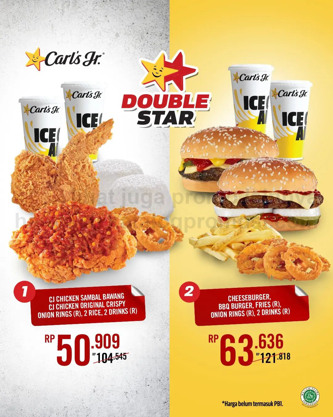 Promo CARLS Jr DOUBLE STAR - Harga Spesial mulai Rp. 50.000