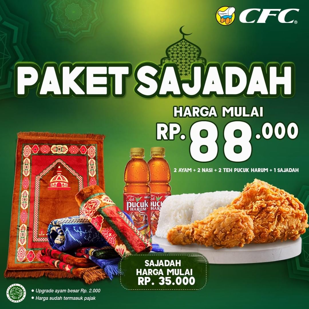 Promo CFC INDONESIA PAKET SAJADAH- Harga mulai Rp. 88.000