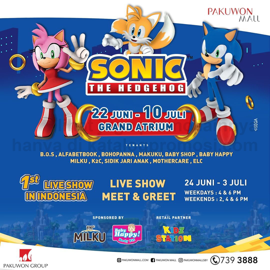 Pakuwon Mall Surabaya mempersembahkan Sonic The Hedgehog Live Show